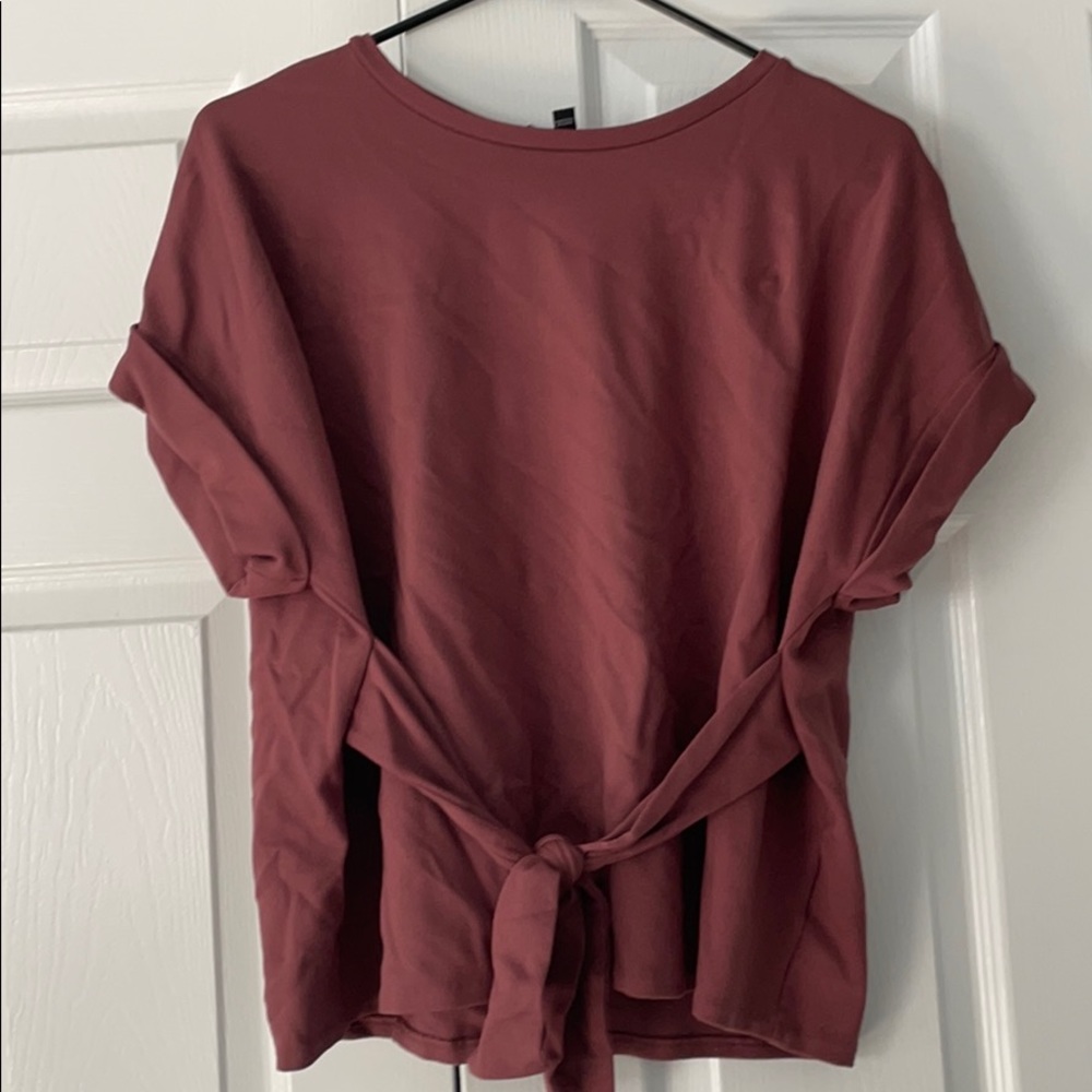 Express tie front blouse